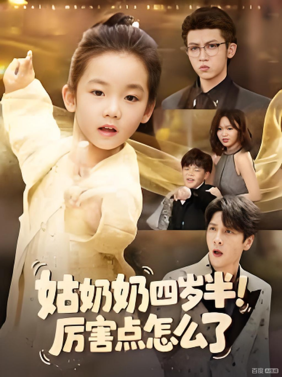 姑奶奶四岁半！厉害点怎么了（萌娃四岁半，下山成团宠了）